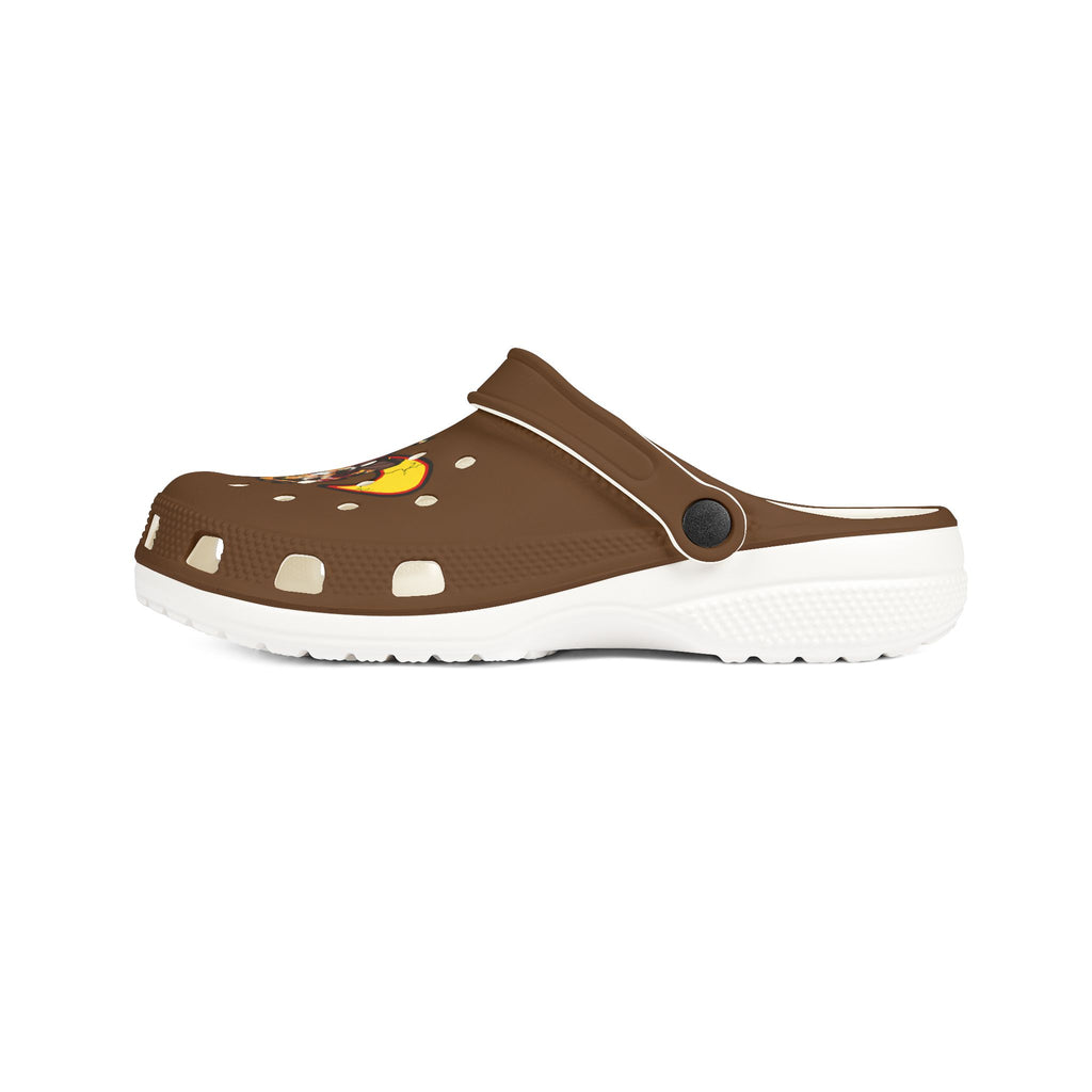 Rin flame rubber slippers