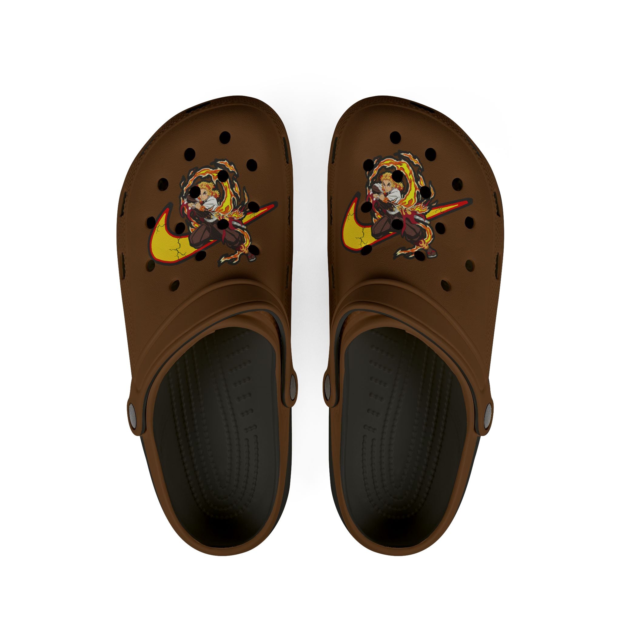 Rin flame rubber slippers