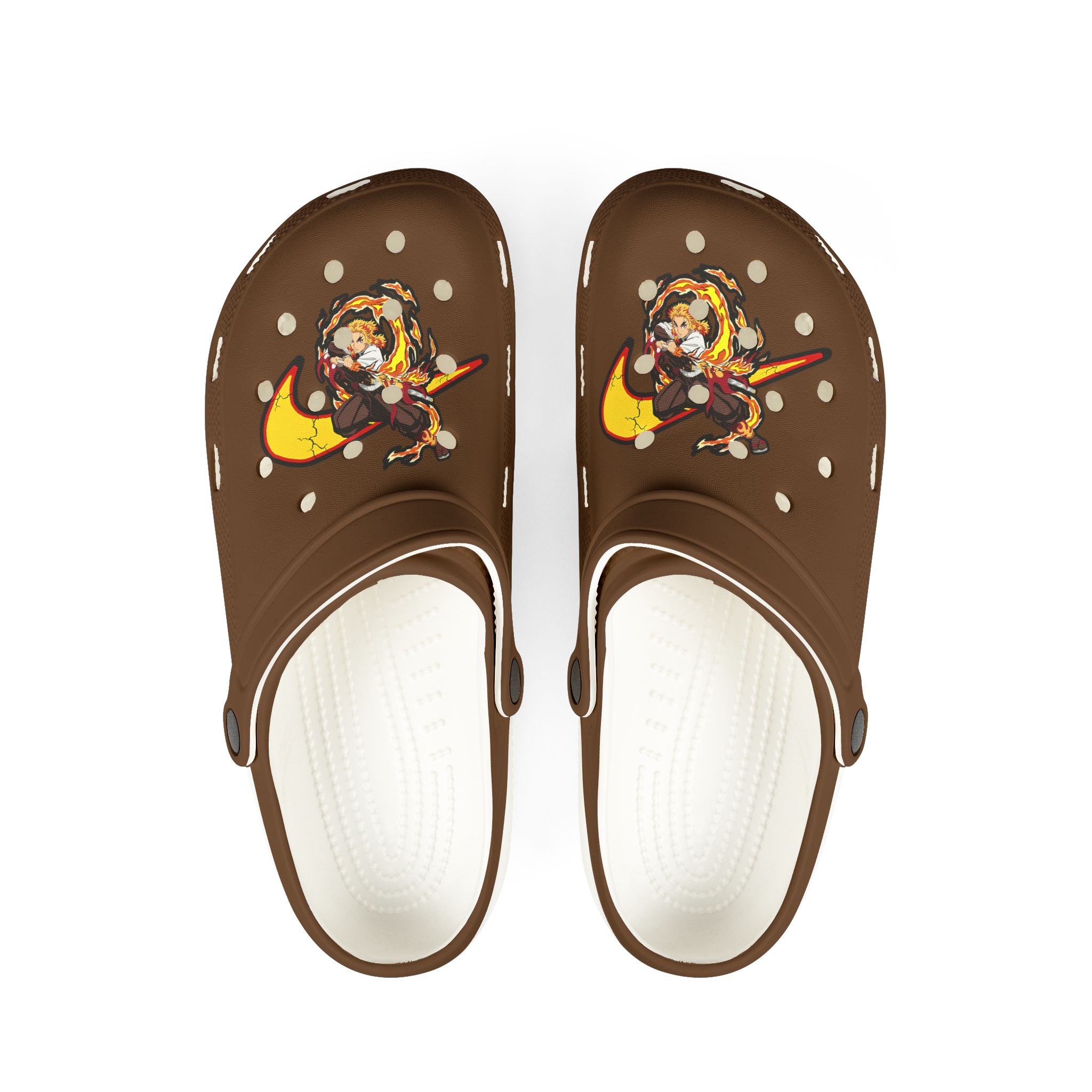 Rin flame rubber slippers