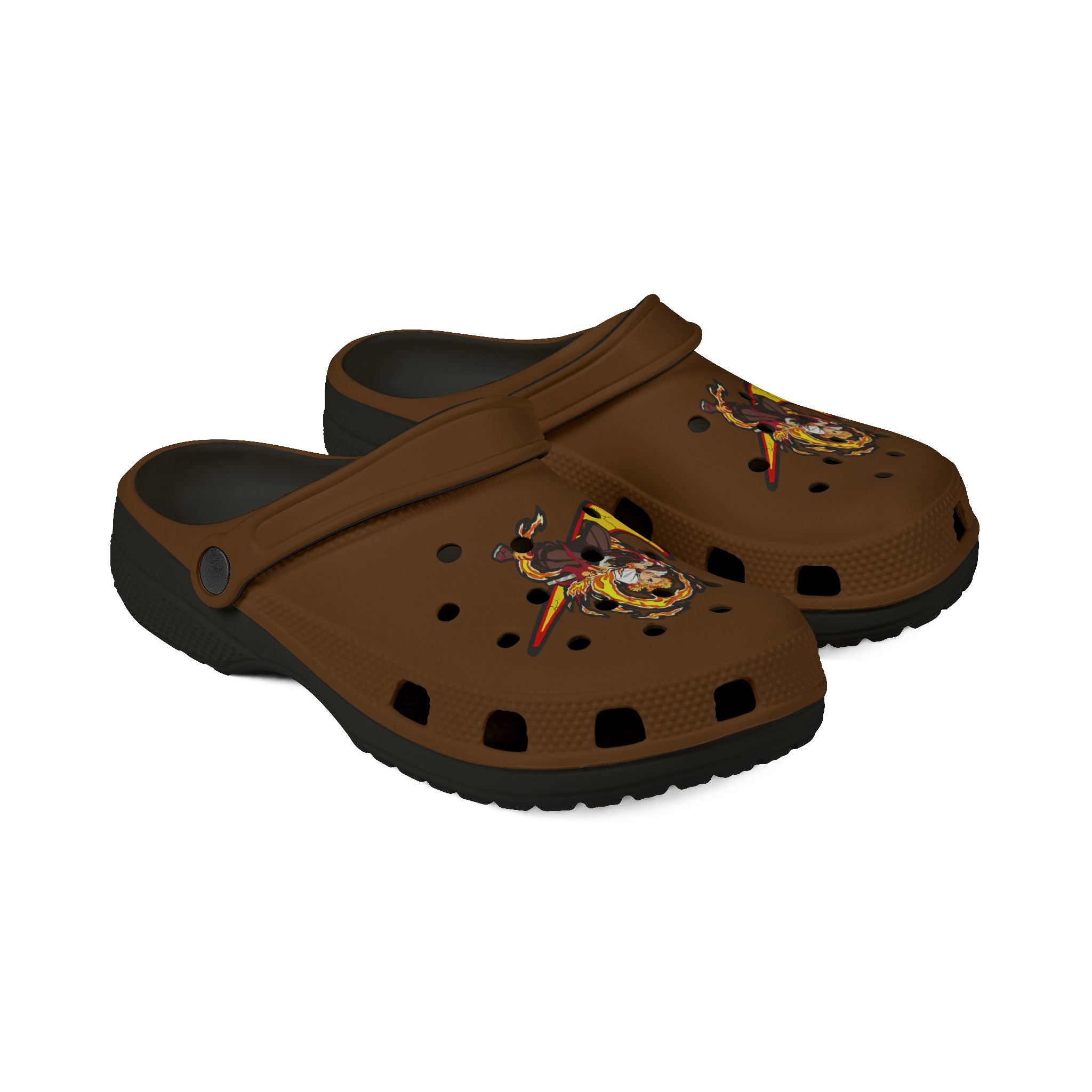Rin flame rubber slippers